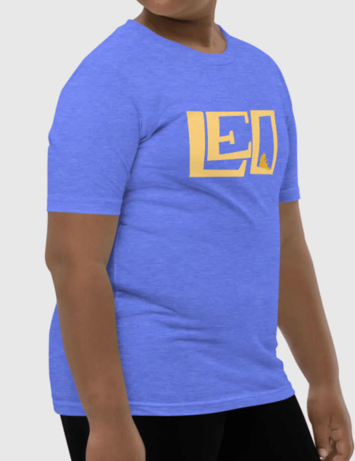 Leo Youth Logo Short Sleeve T-Shirt [Blue] - Image 5