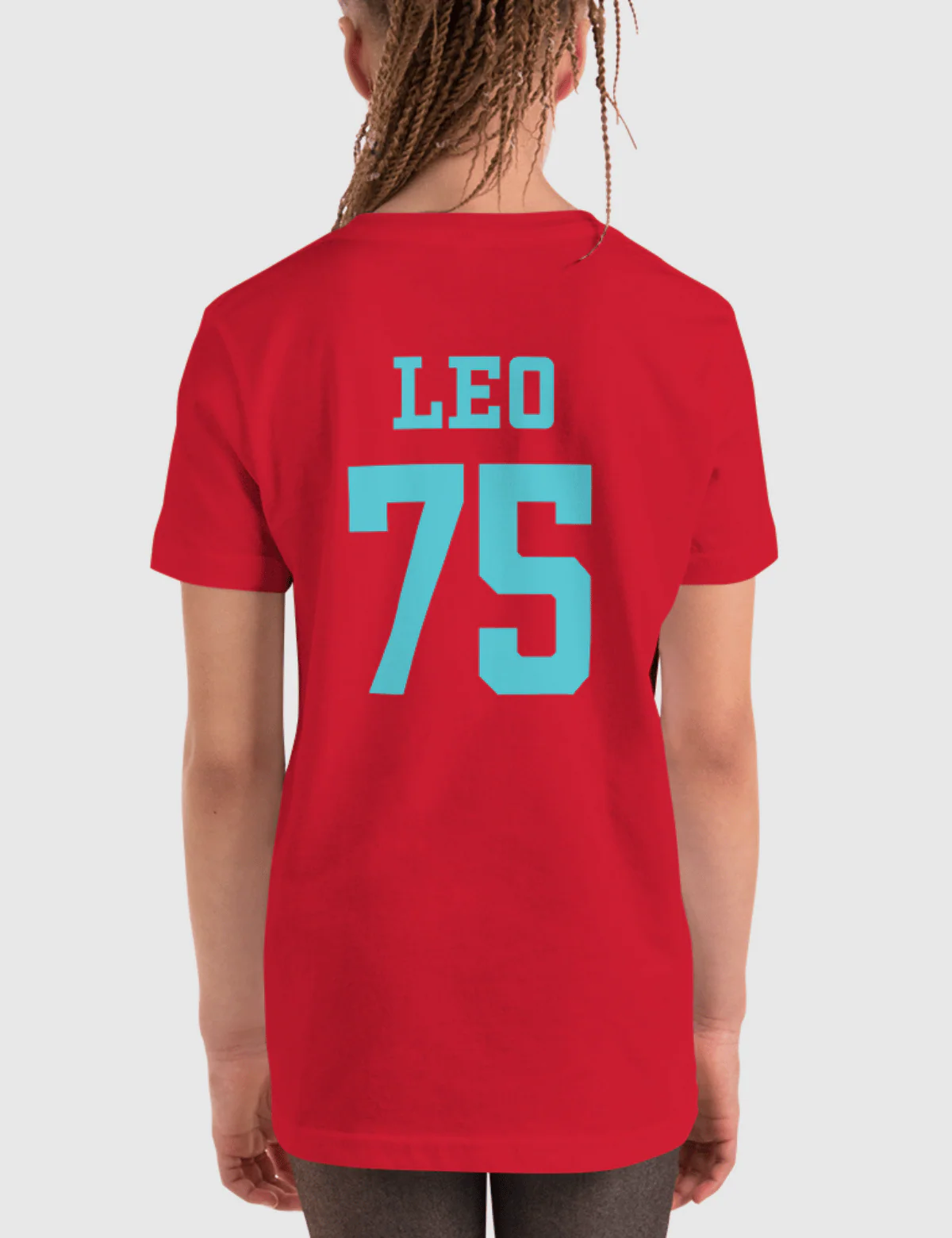 Leo Youth Logo Short Sleeve T-Shirt [Red] - Image 6