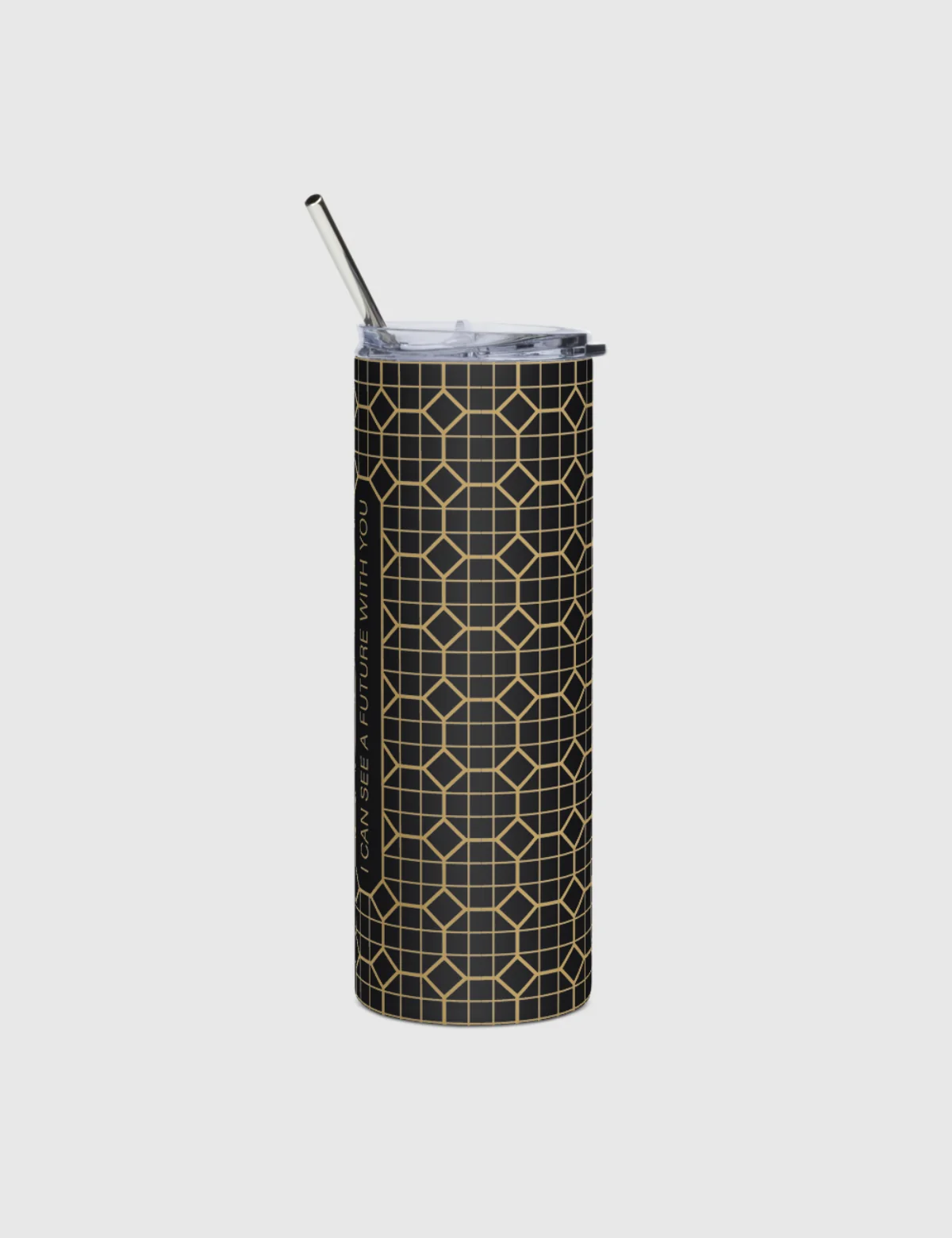 Love is Blind "I Can See A Future With You" Stainless Steel Tumbler [Black] - Image 5