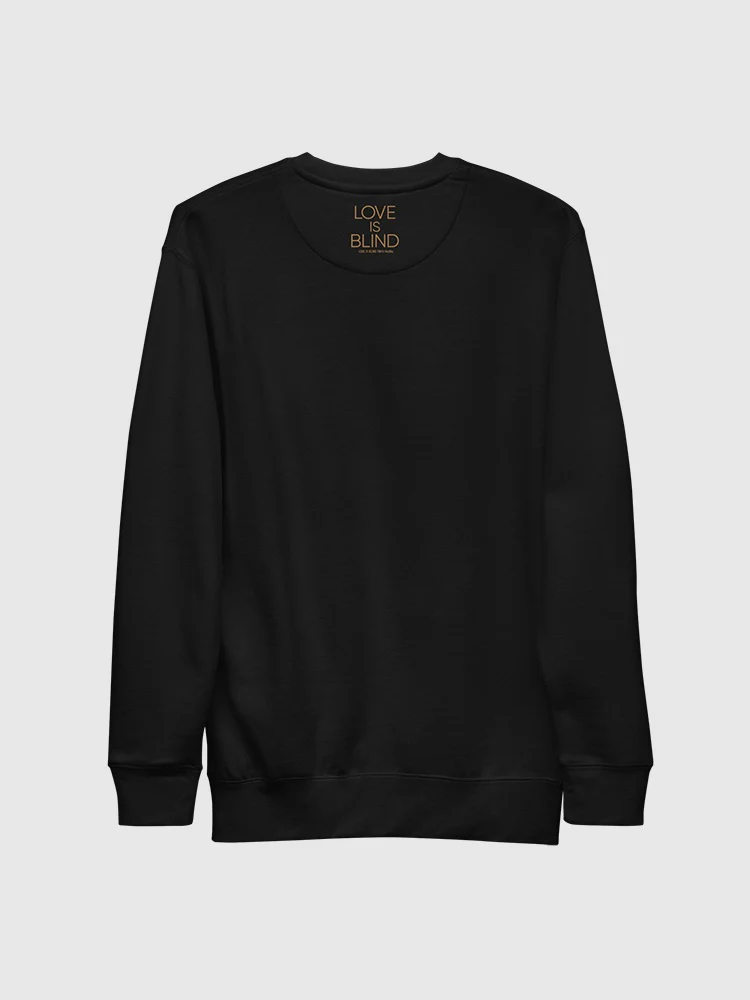 Love is Blind Habibi Chest Logo Embroidered Crewneck Sweatshirt - Image 2