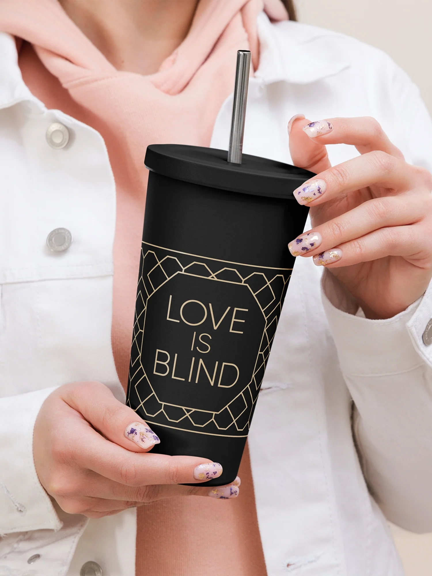 Love is Blind Logo Insulated Tumbler - Image 3