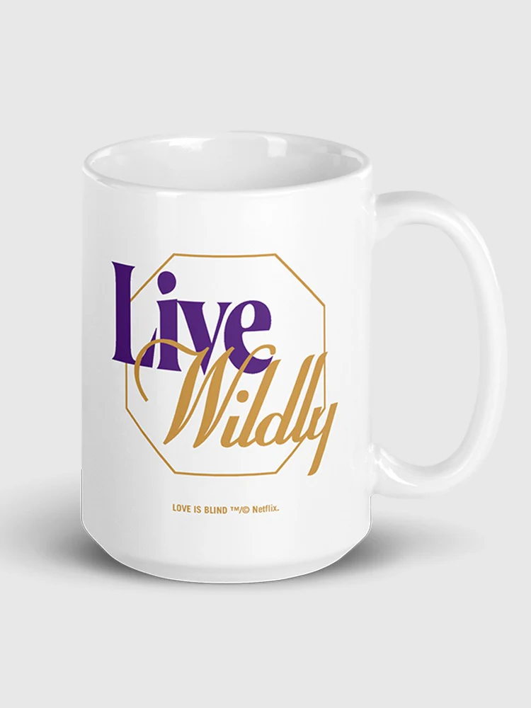 Love is Blind Love Blindly Live Wildly Mug - Image 4