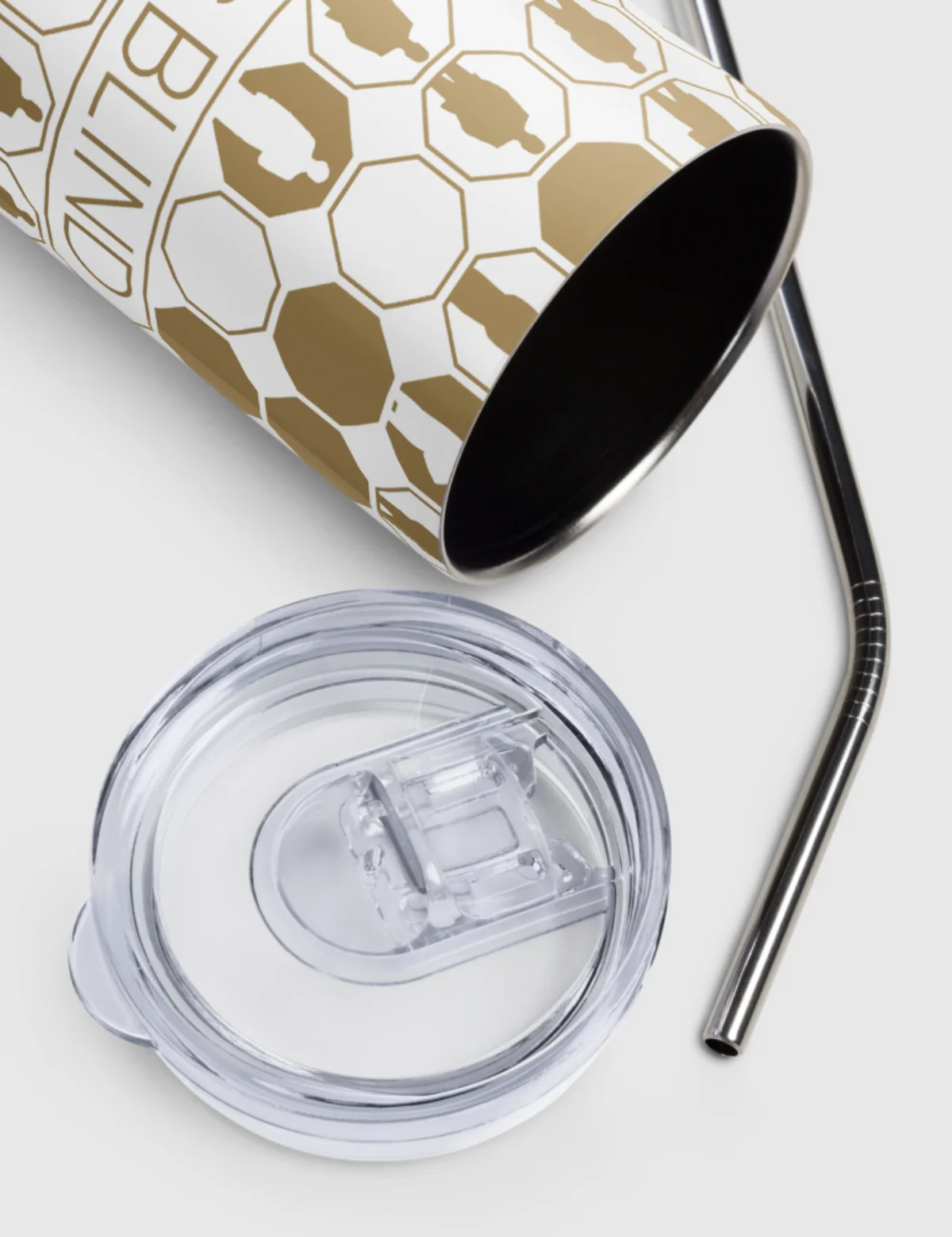 Love is Blind "First Comes Love, Then Comes Reality" Stainless Steel Tumbler [White] - Image 9