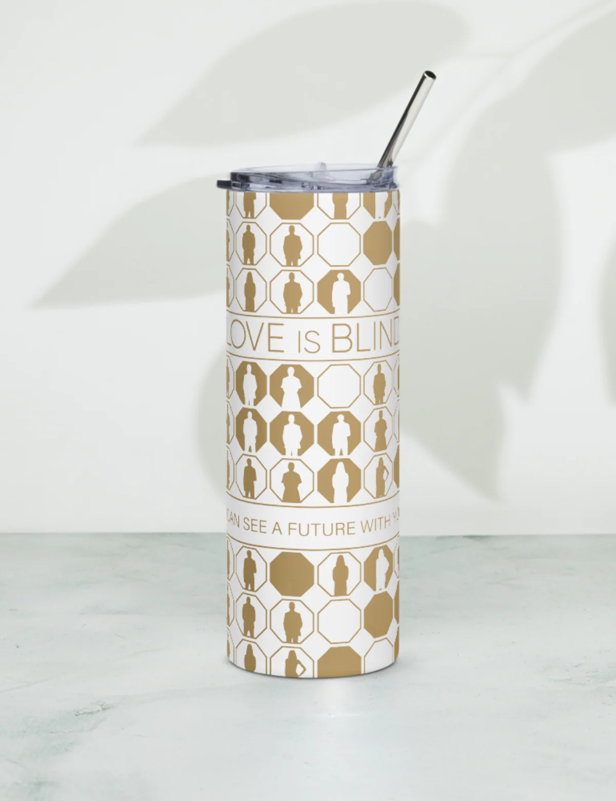 Love is Blind "I Can See A Future With You" Stainless Steel Tumbler [White] - Image 7
