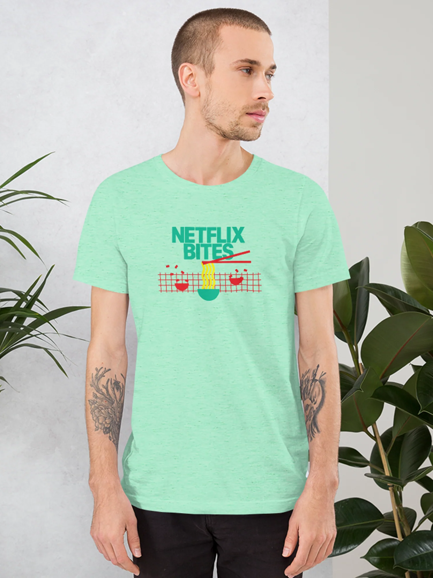 Netflix Bites Exclusive Noodles Unisex T-Shirt [Mint] - Image 2