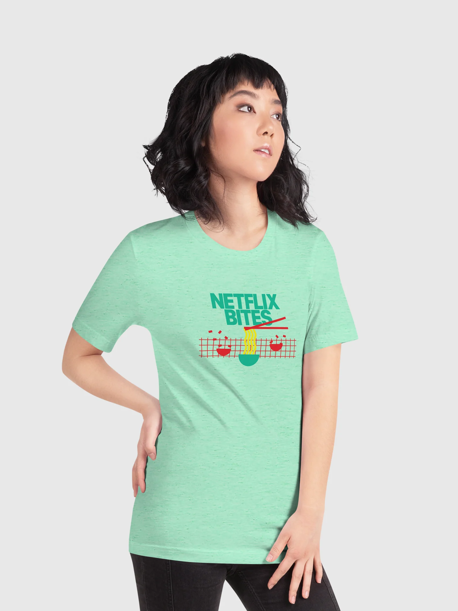 Netflix Bites Exclusive Noodles Unisex T-Shirt [Mint] - Image 3