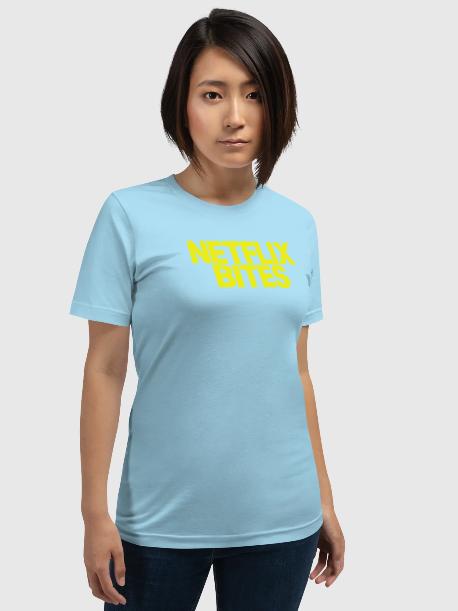 Netflix Bites Exclusive Unisex T-Shirt [Ocean Blue] - Image 3