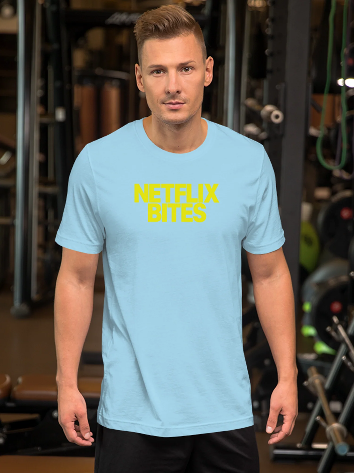Netflix Bites Exclusive Unisex T-Shirt [Ocean Blue] - Image 5