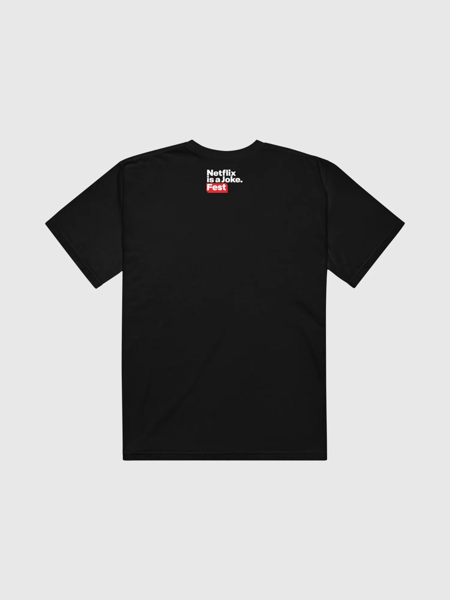 Netflix is A Joke Unisex Heavyweight T-Shirt [Black] - Image 3
