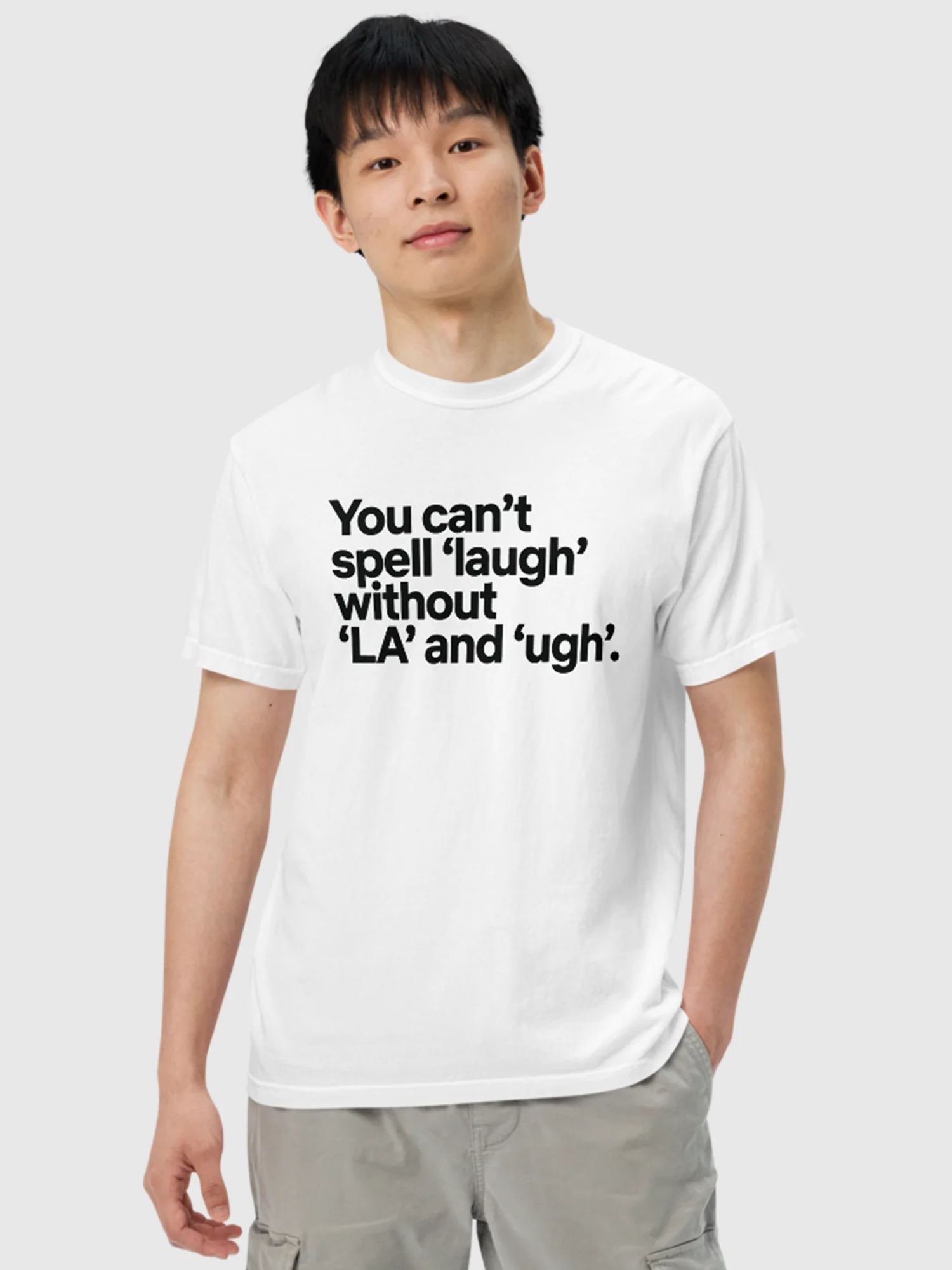 Netflix is A Joke Unisex Heavyweight T-Shirt [White] - Image 2