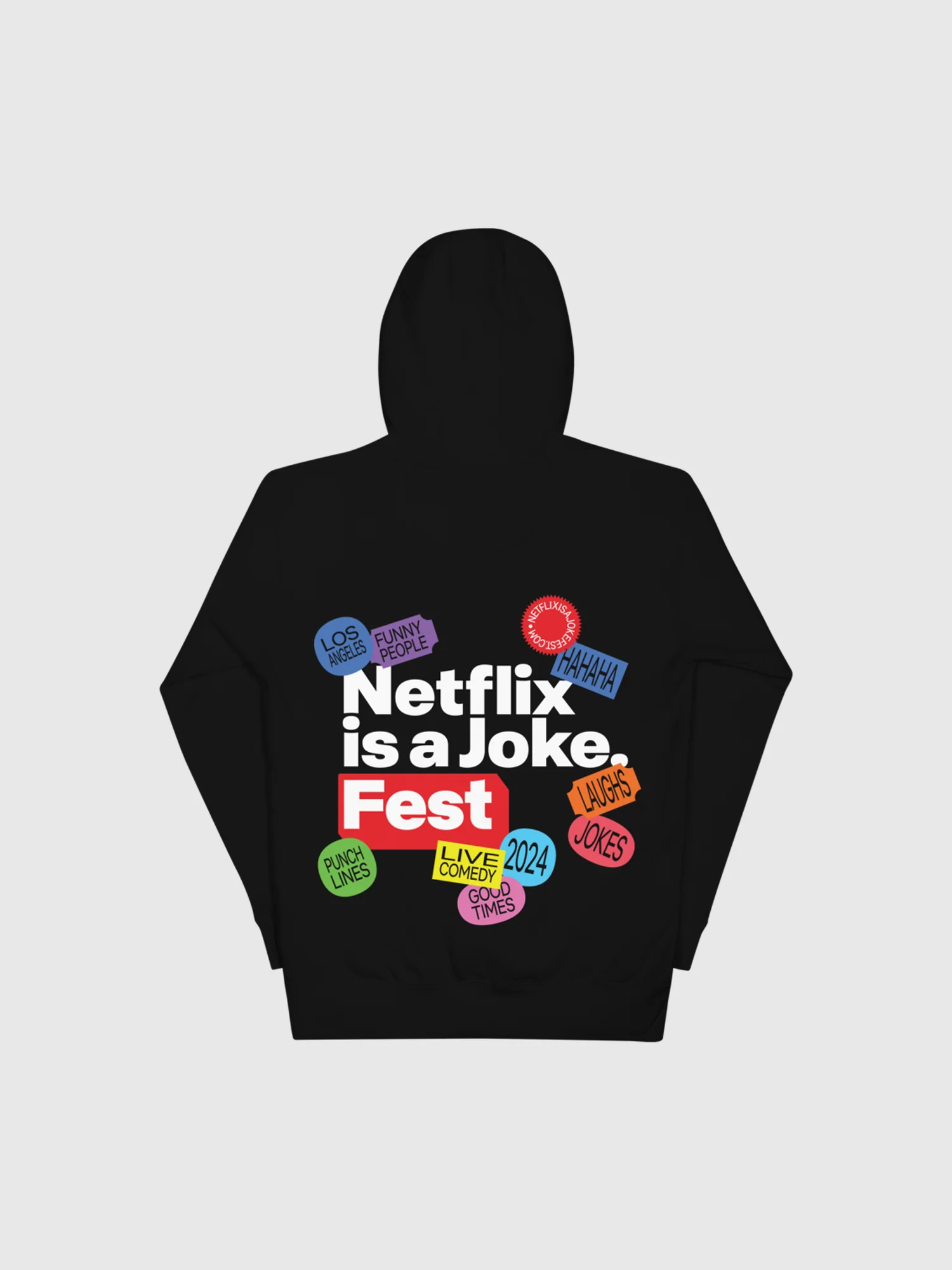 Netflix is A Joke Unisex Hoodie [Black] - Image 2