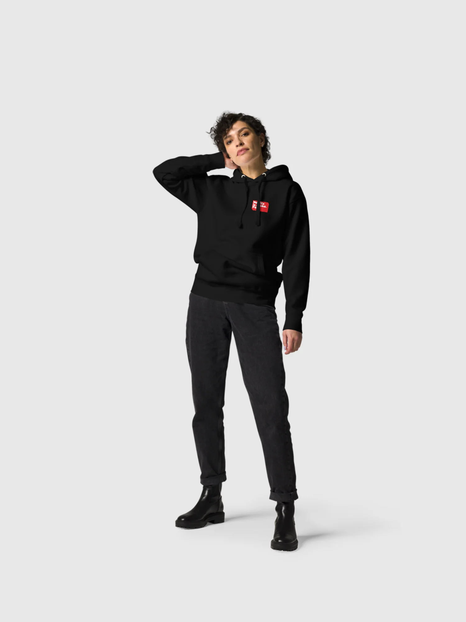 Netflix is A Joke Unisex Hoodie [Black] - Image 5