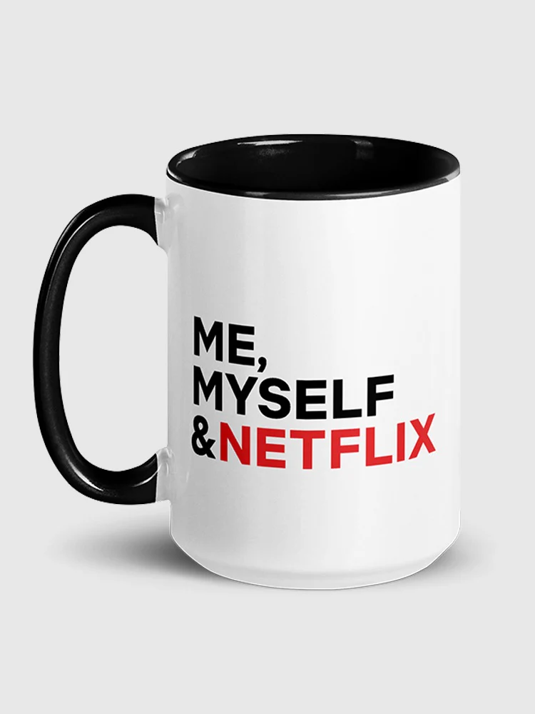 Netflix Me, Myself & Netflix Two-Tone Mug - Image 3