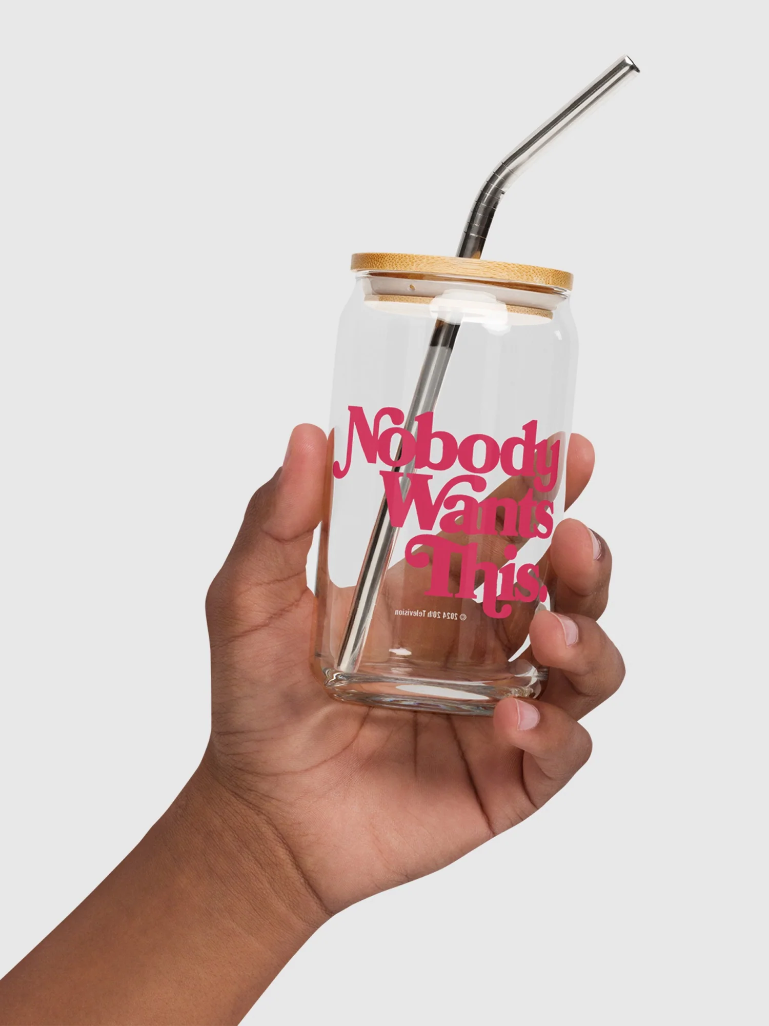 Nobody Wants This Logo Can Shaped Glass - Image 2