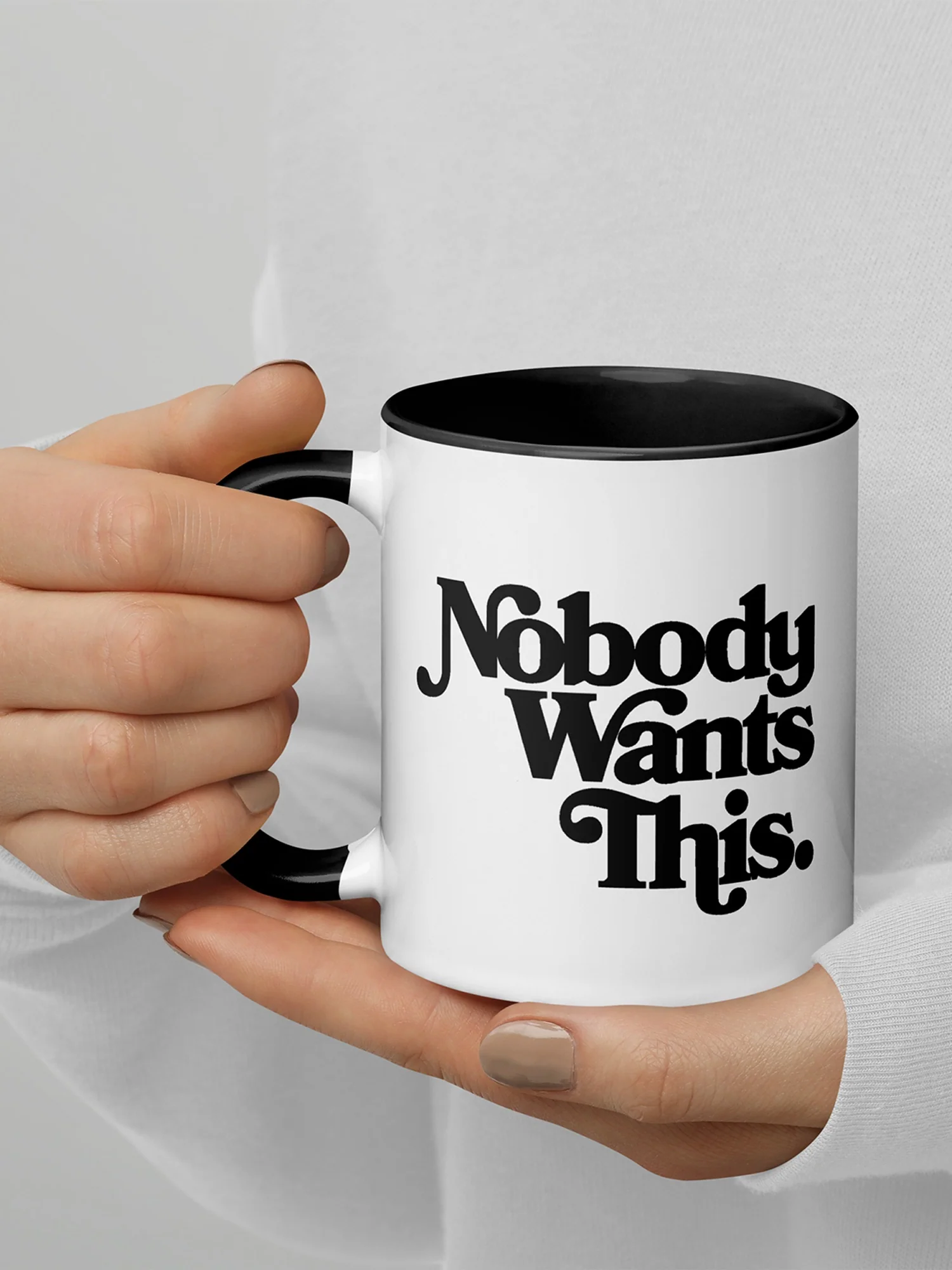 Nobody Wants This Logo Two-tone Mug - Image 3