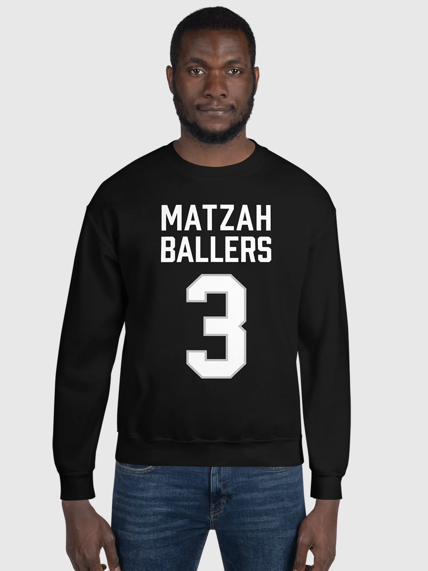 Nobody Wants This Matzah Baller Crewneck Sweatshirt - Image 3