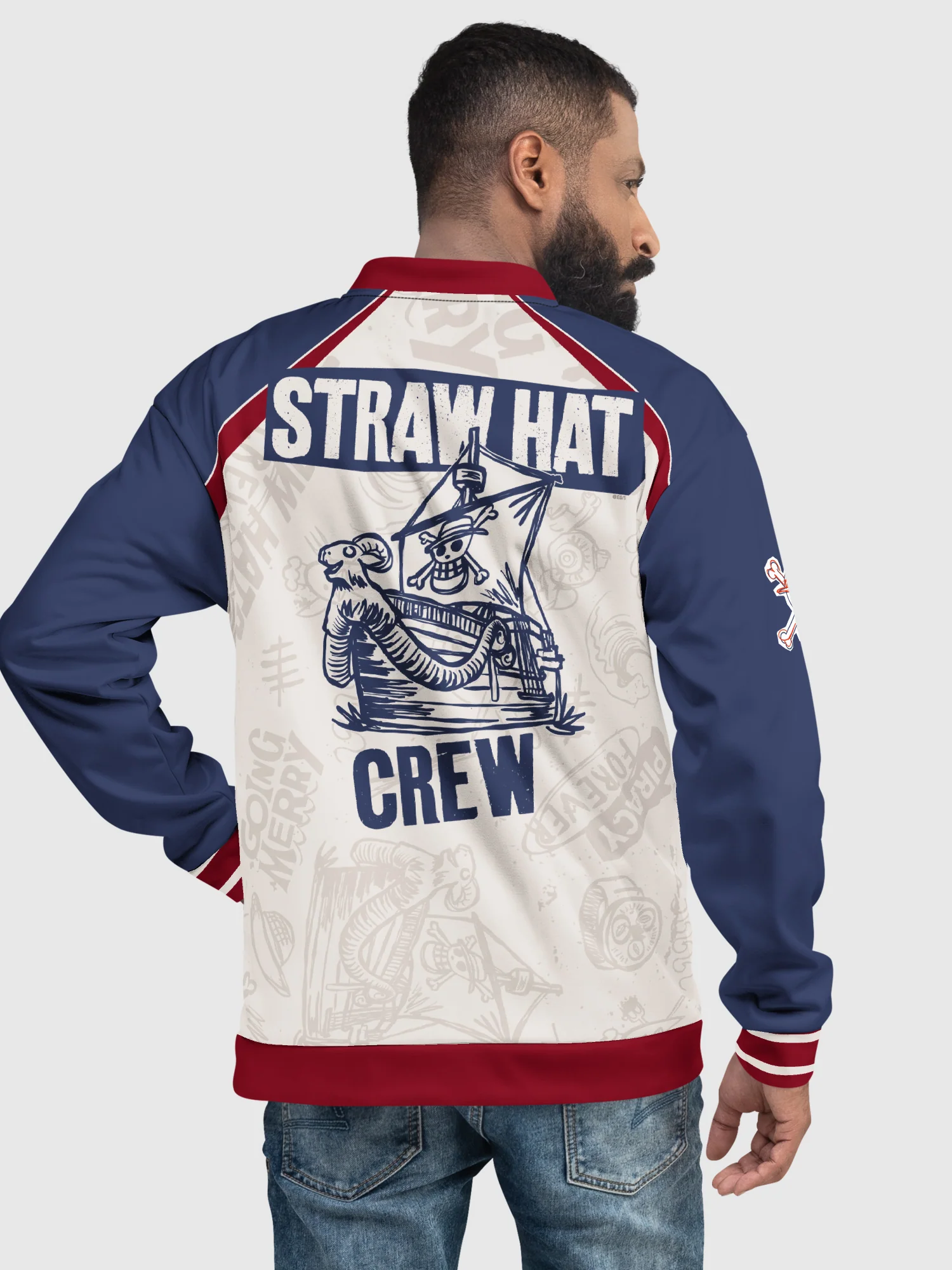 One Piece Bomber Jacket Straw Hat Crew Luffy - Image 4