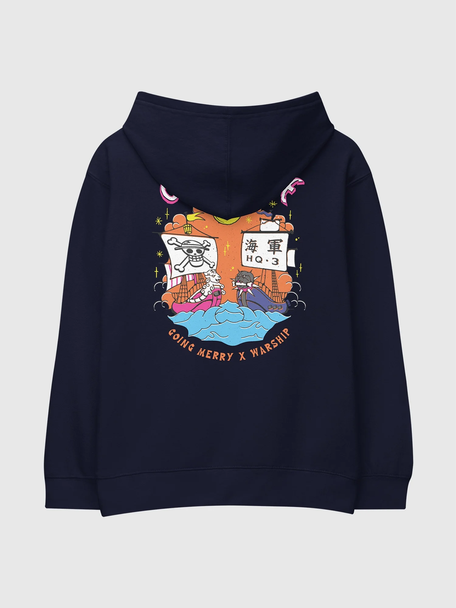 One Piece Going Merry x Warship Kids Hoodie - Image 2