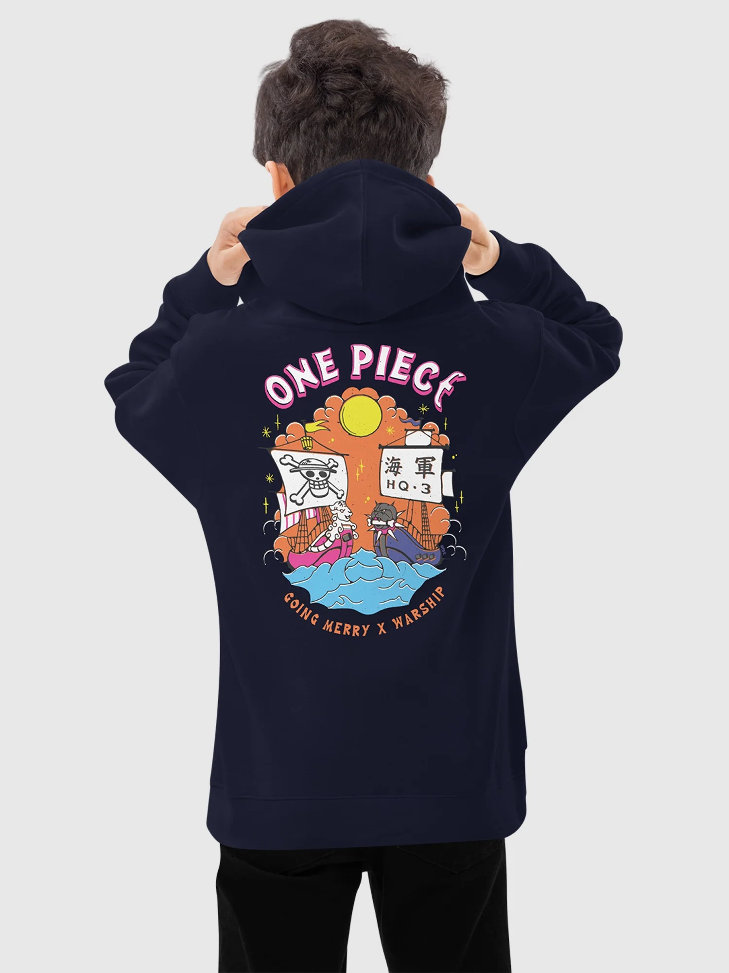 One Piece Going Merry x Warship Kids Hoodie - Image 5