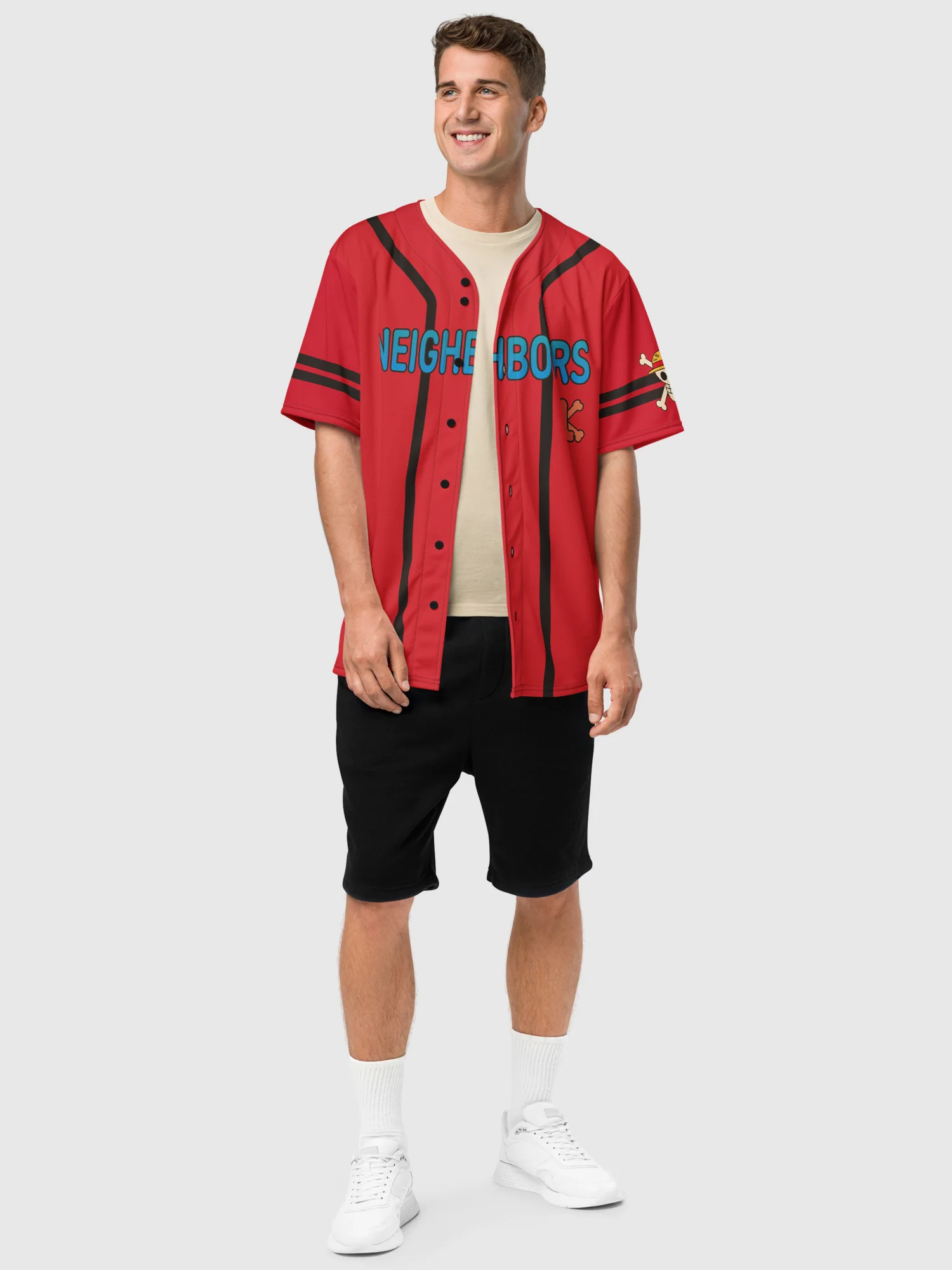 One Piece Jersey Straw Hat Neighbours - Image 5