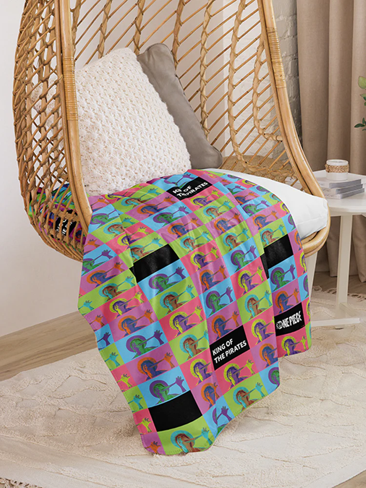 One Piece Luffy King of Pirates Sherpa Blanket - Image 5
