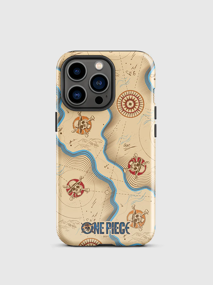 One Piece Map Pattern iPhone Tough Case - Image 16