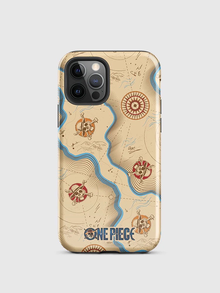 One Piece Map Pattern iPhone Tough Case - Image 20