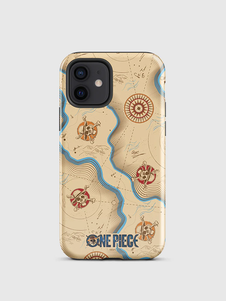 One Piece Map Pattern iPhone Tough Case - Image 22