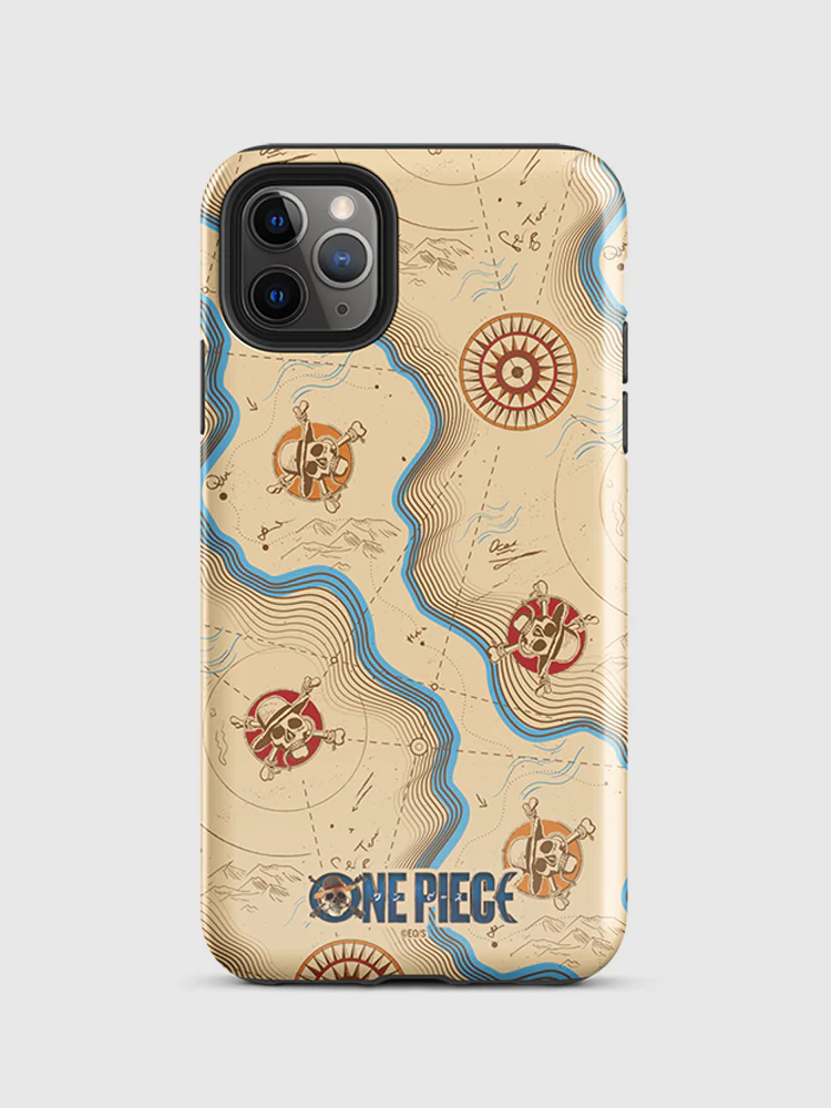 One Piece Map Pattern iPhone Tough Case - Image 23