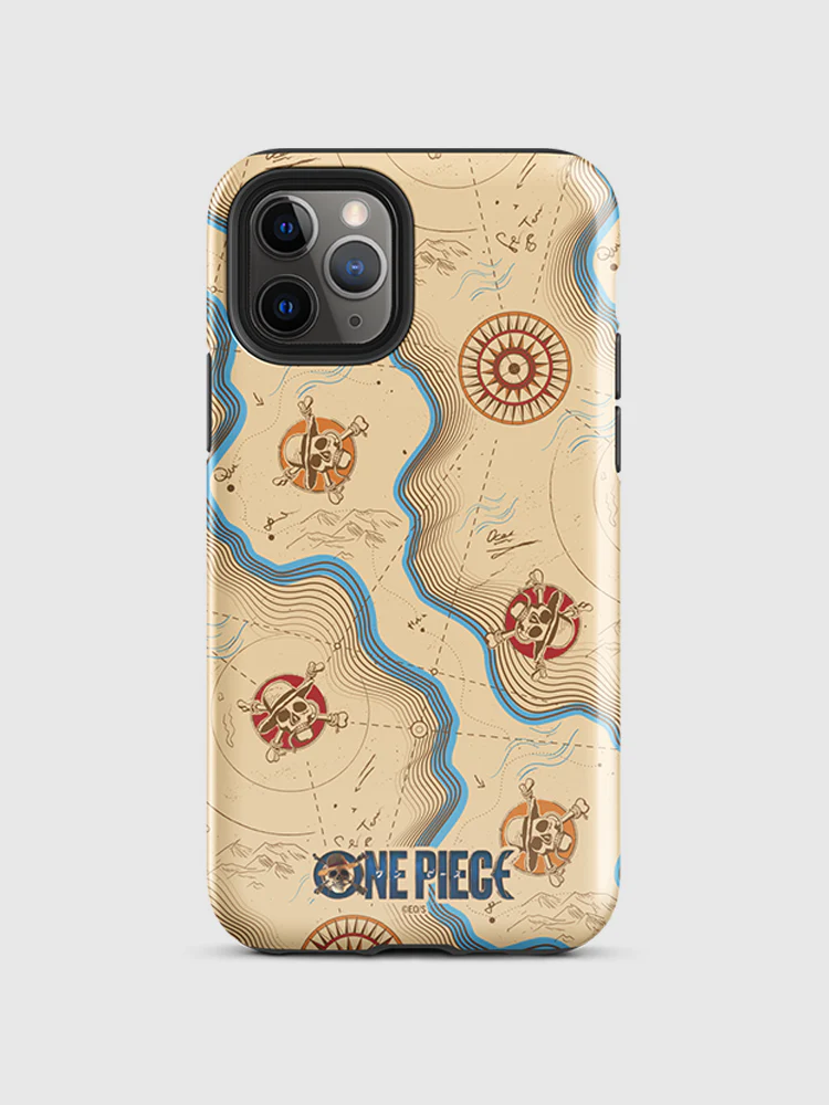 One Piece Map Pattern iPhone Tough Case - Image 24