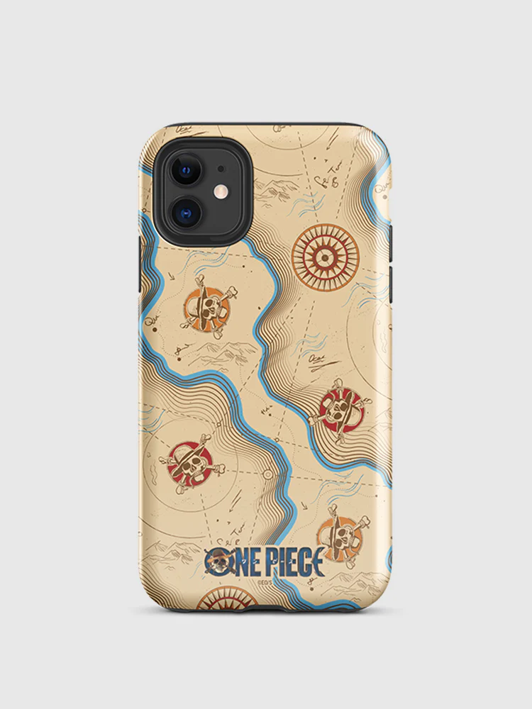 One Piece Map Pattern iPhone Tough Case - Image 25
