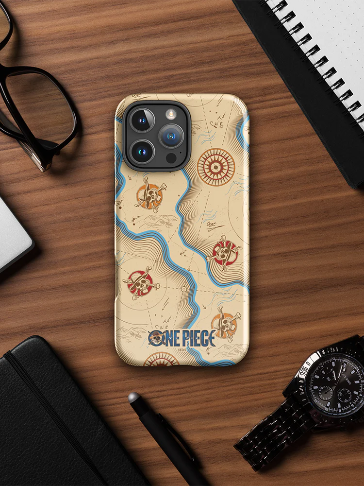 One Piece Map Pattern iPhone Tough Case - Image 3