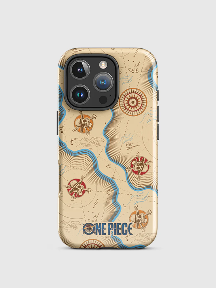 One Piece Map Pattern iPhone Tough Case - Image 4