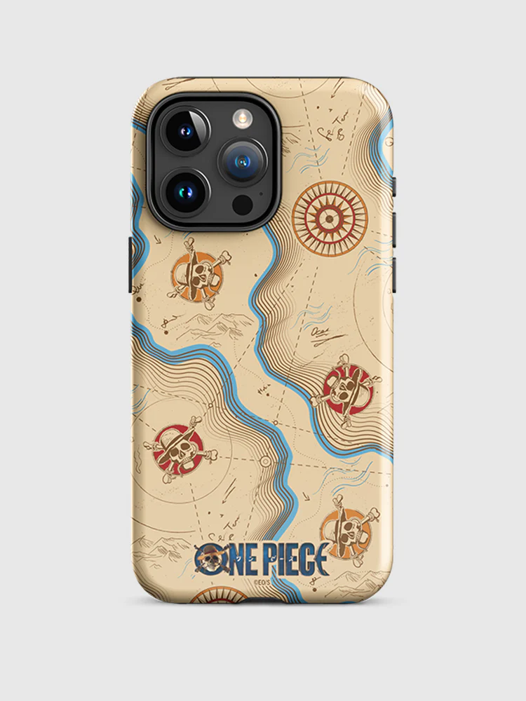 One Piece Map Pattern iPhone Tough Case - Image 7