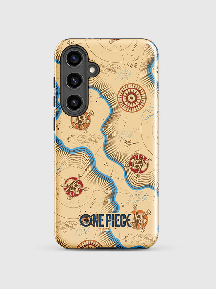 One Piece Map Pattern Samsung Tough Case - Image 5