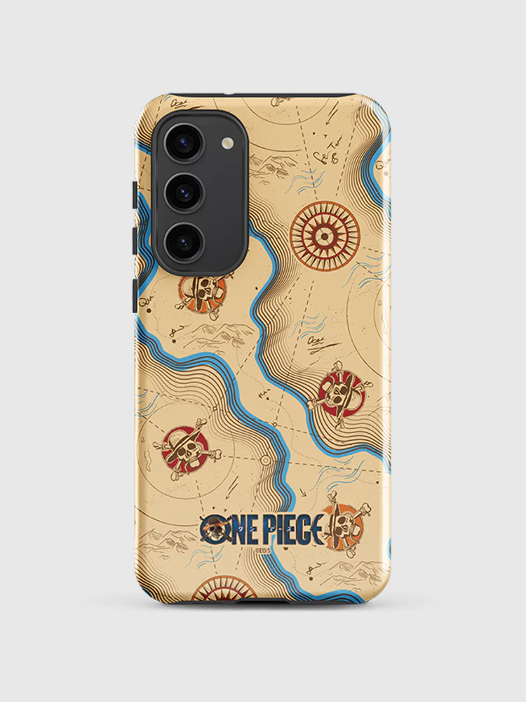 One Piece Map Pattern Samsung Tough Case - Image 8
