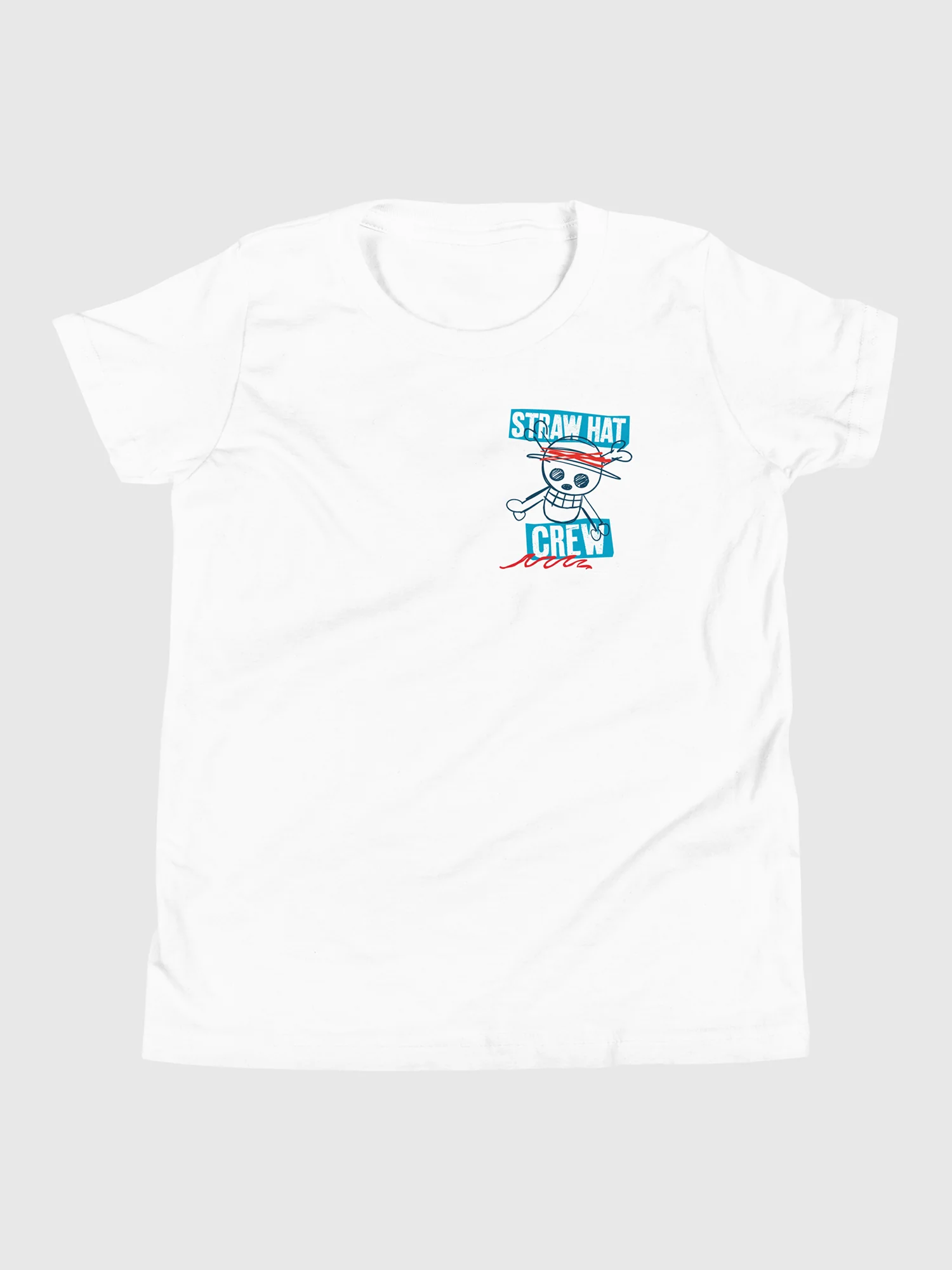 One Piece Personalised Youth T-Shirt Straw Hat Crew Luffy - Image 2