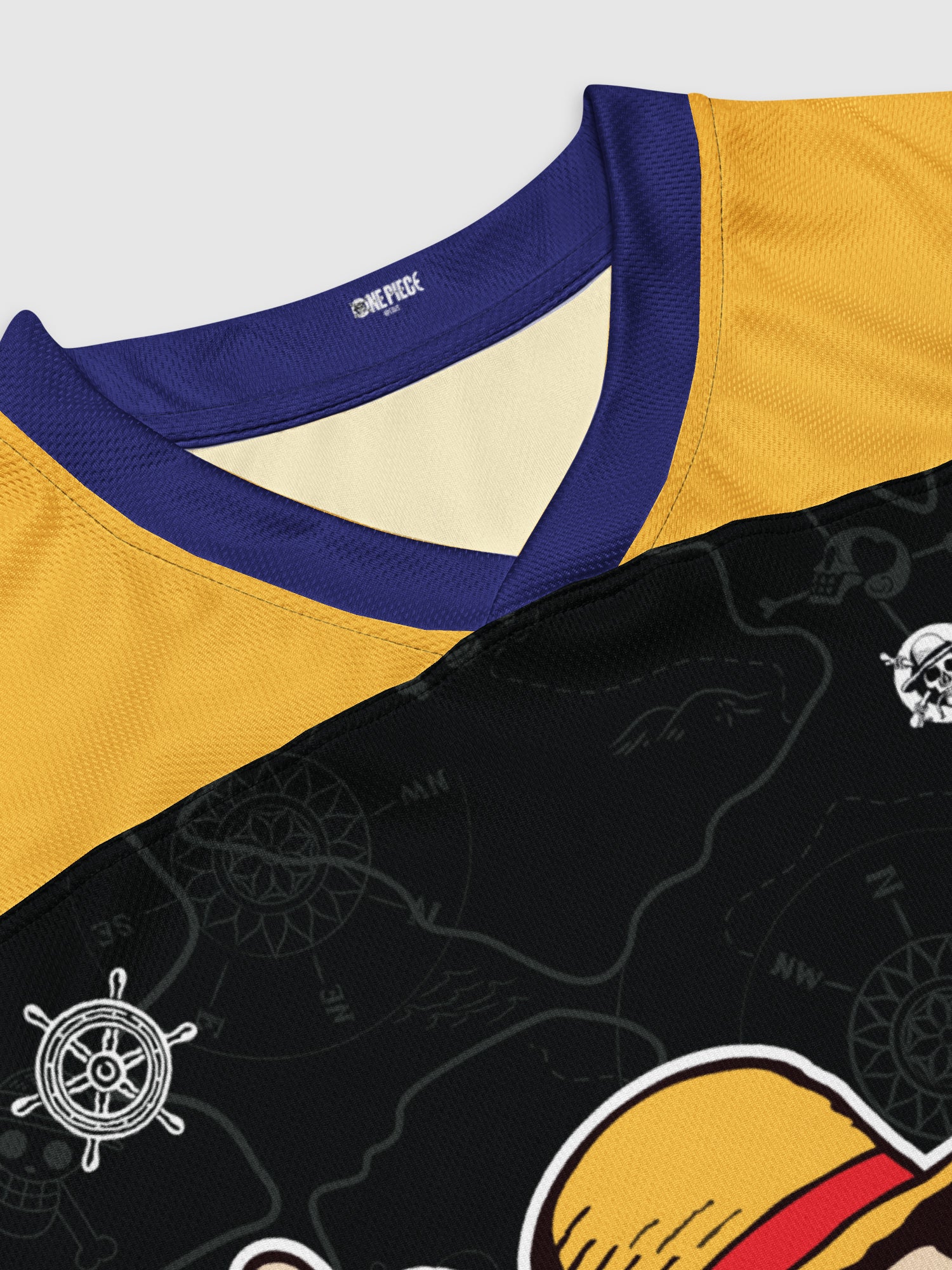 One Piece Personalized Hockey Jersey Straw Hat Pirates - Image 6