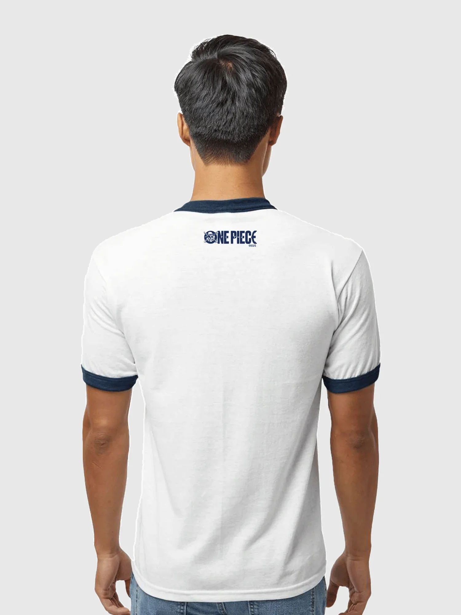 One Piece Ringer T-Shirt Anchor - Image 4