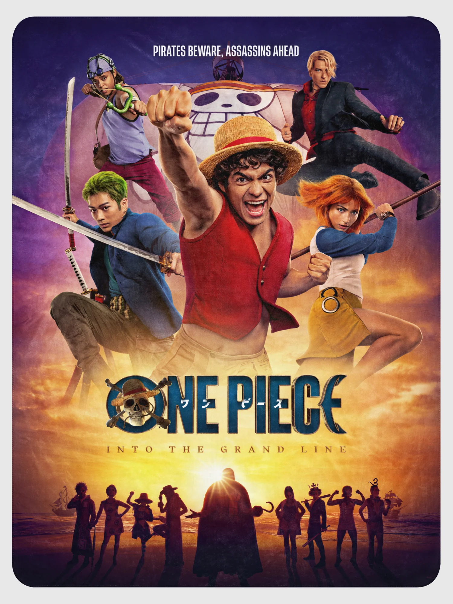 One Piece Sherpa Blanket Pirates Beware - Image 5