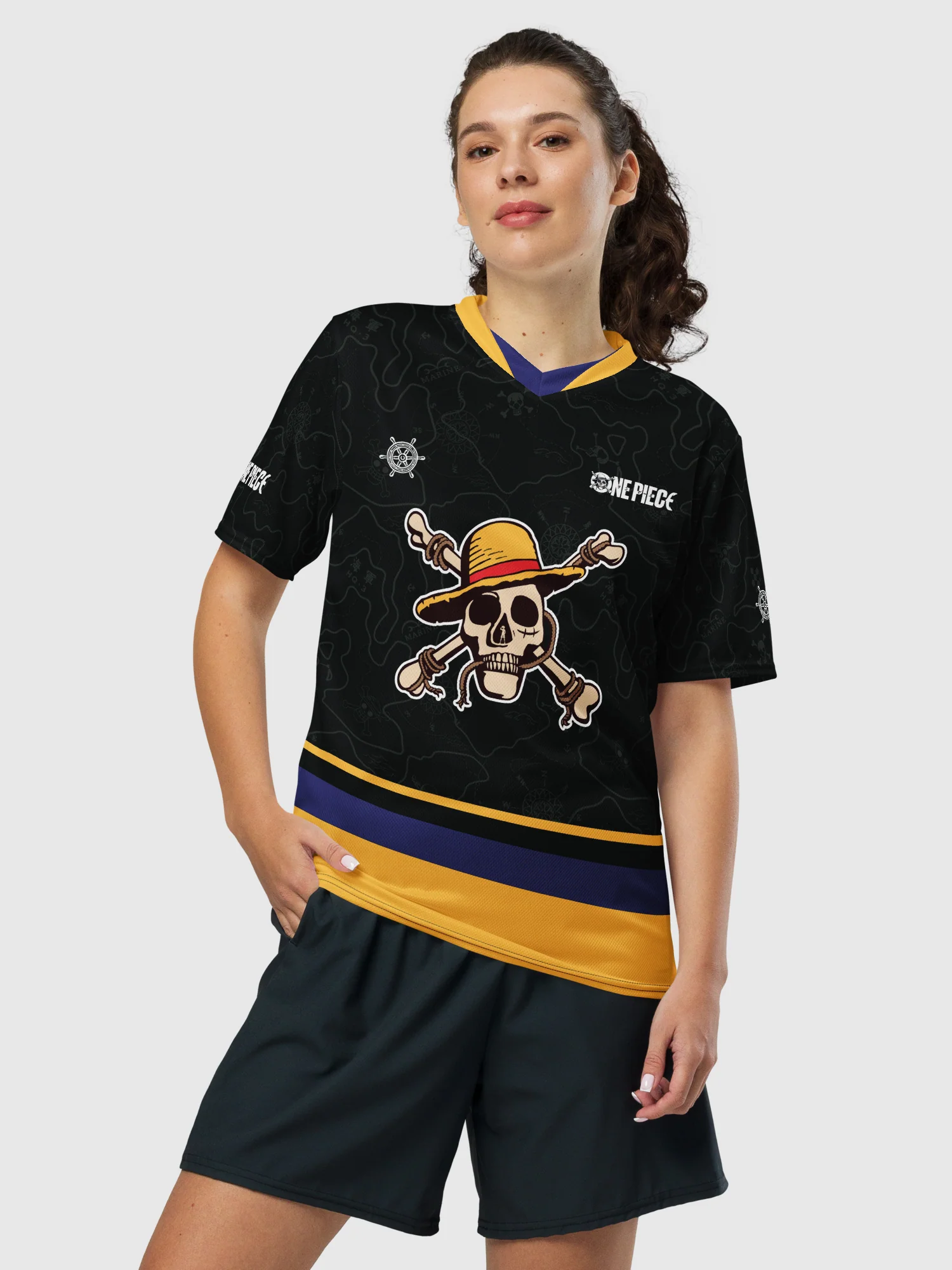 One Piece Sports Jersey Straw Hat Pirates - Image 3