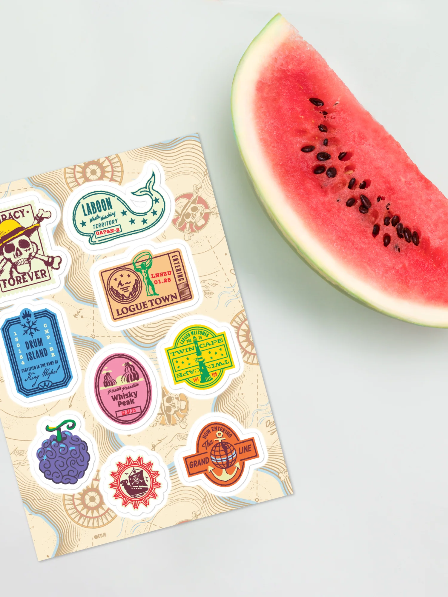 One Piece Sticker Sheet Icons - Image 2