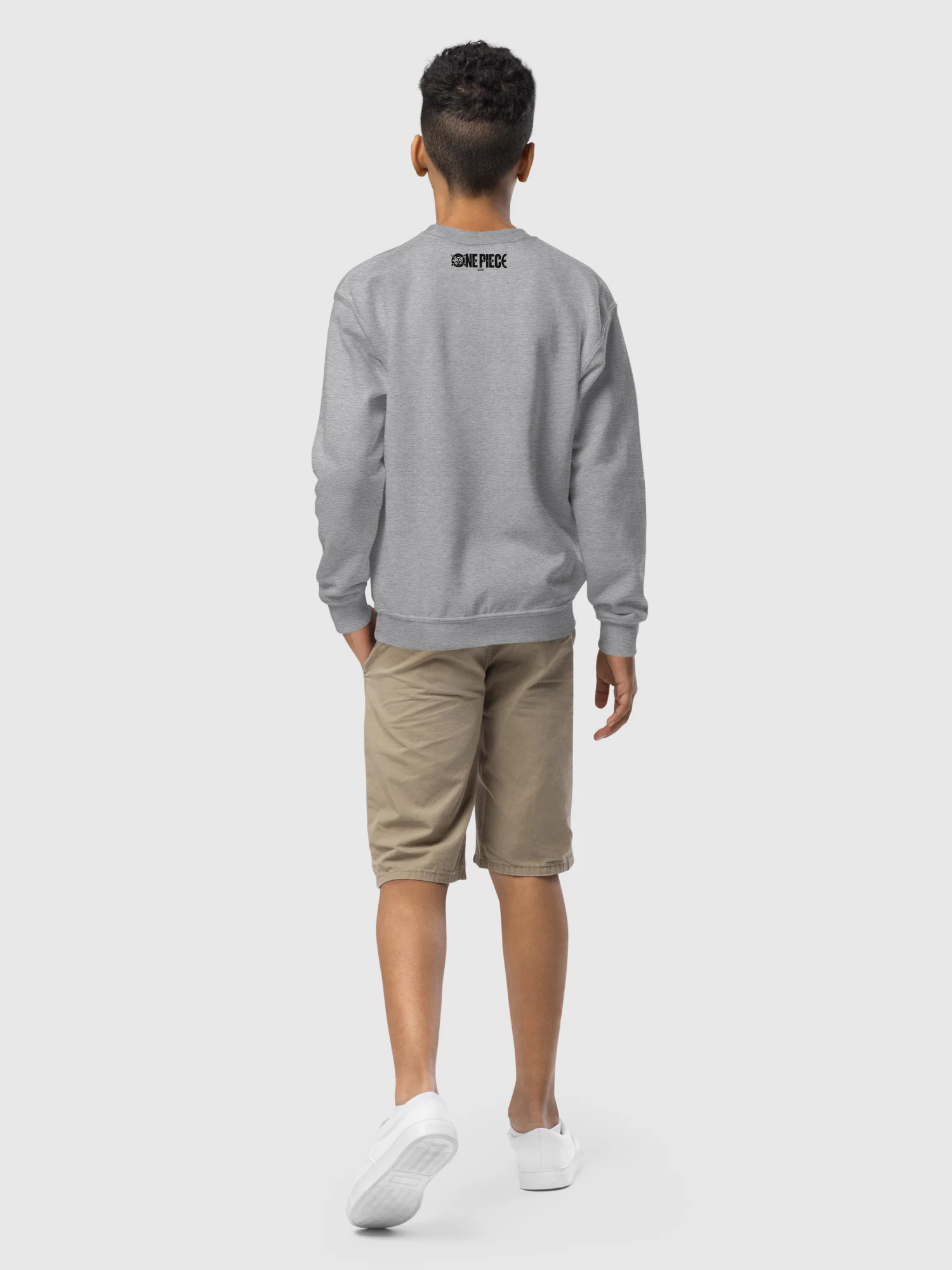 One Piece Youth Crewneck Sweatshirt Luffy Wanted - Image 6