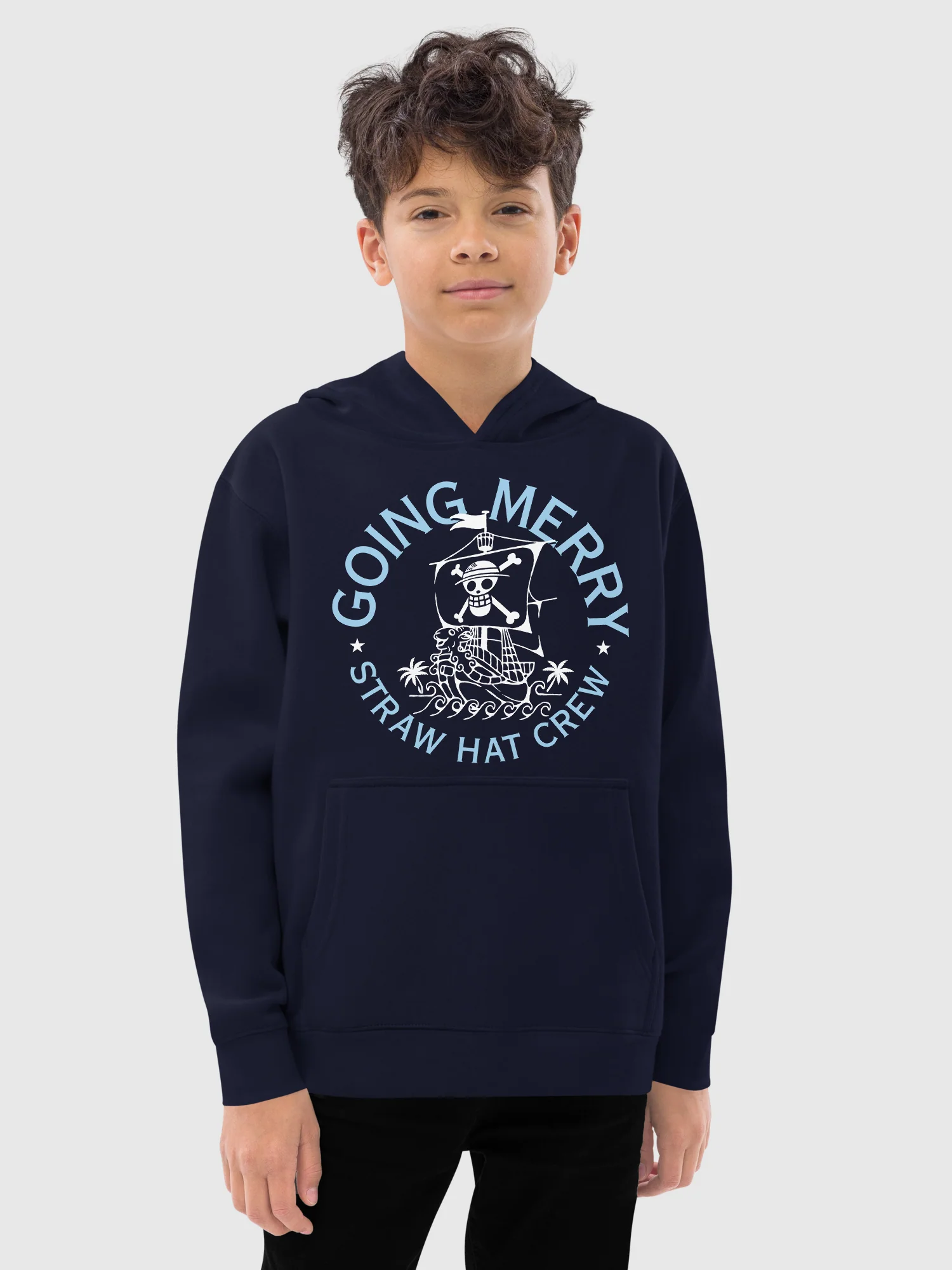 One Piece Youth Hoodie Straw Hat Crew - Image 3