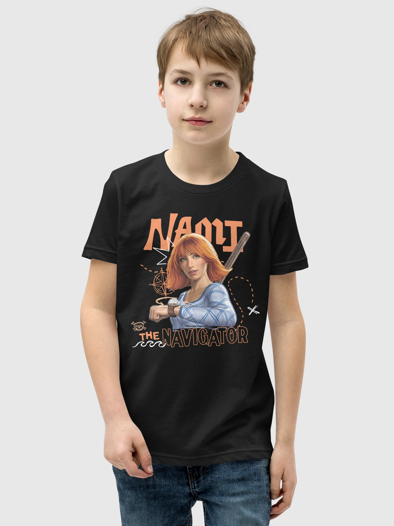 One Piece Youth T-Shirt Nami The Navigator - Image 3