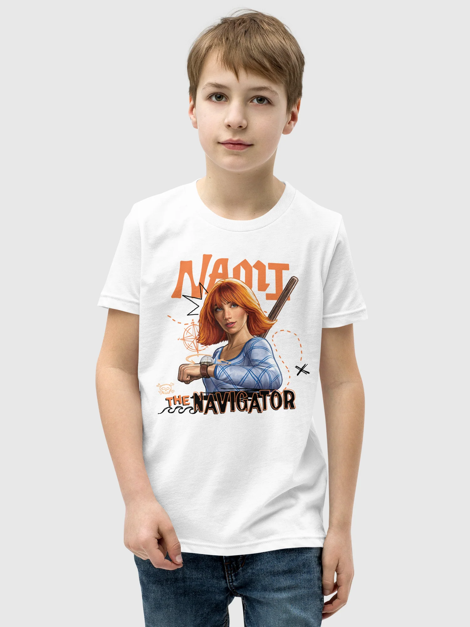 One Piece Youth T-Shirt Nami The Navigator - Image 4