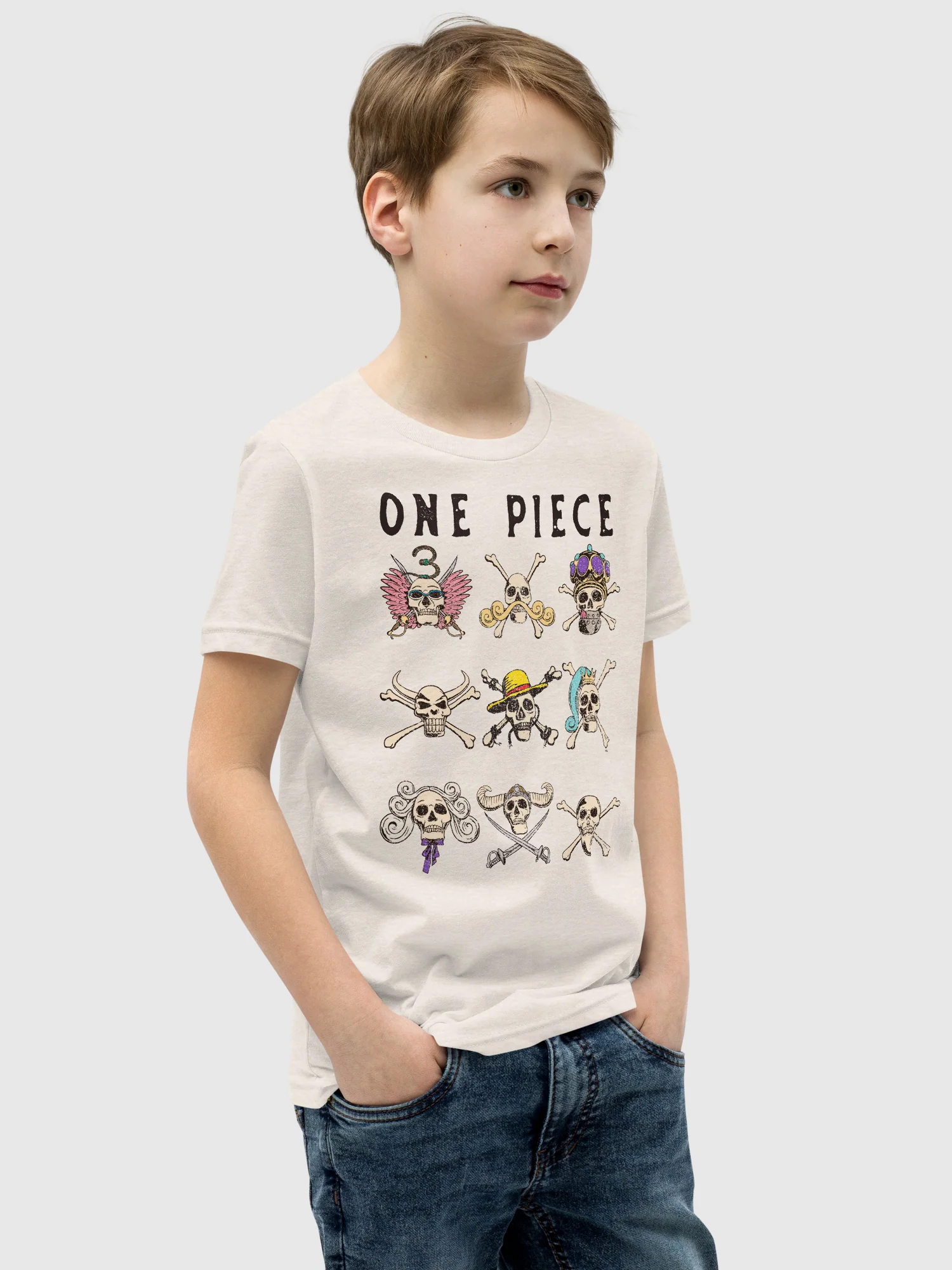One Piece Youth T-Shirt Season 2 Skulls - Image 3
