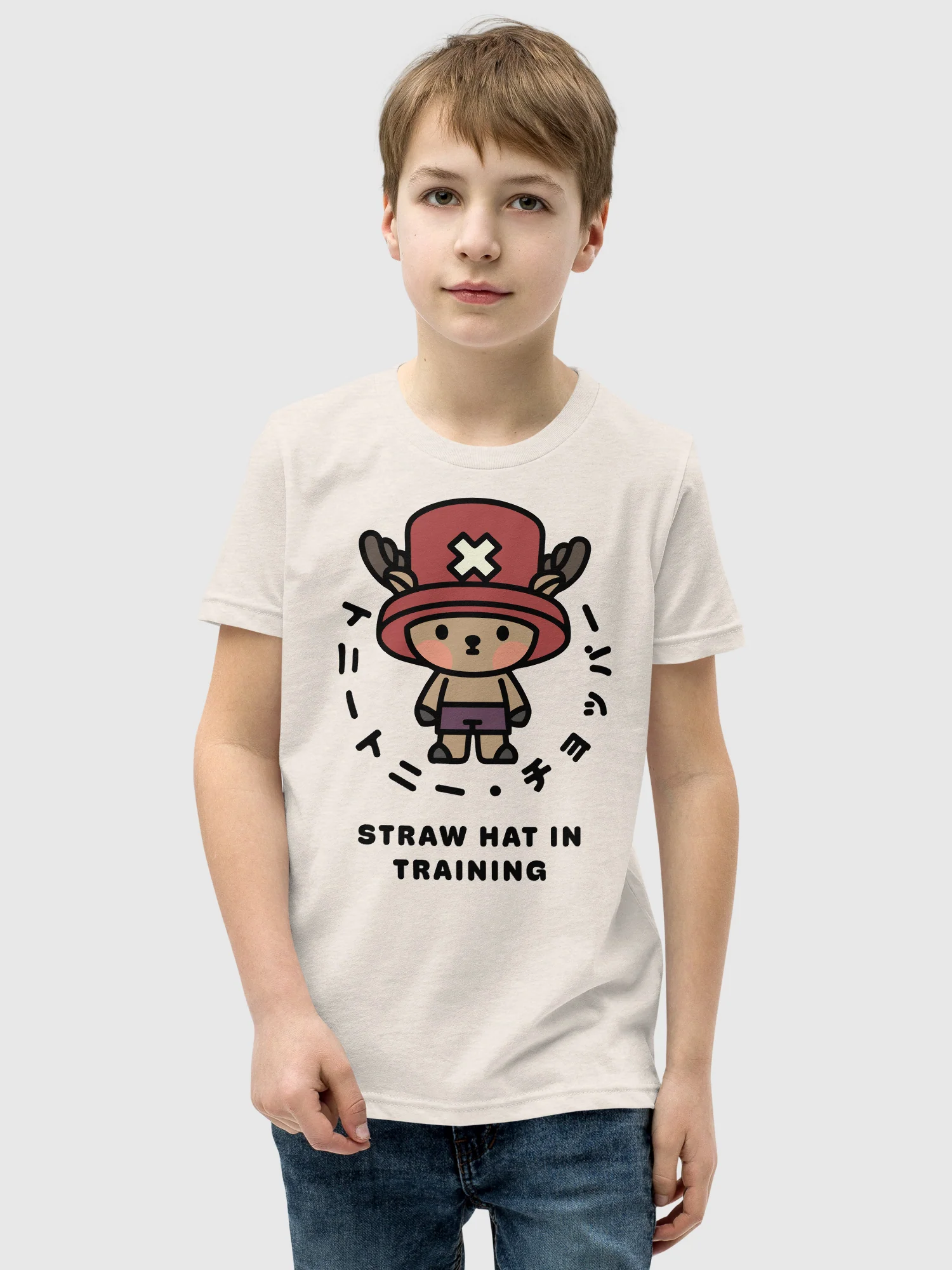 One Piece Youth T-shirt Straw Hat - Image 3