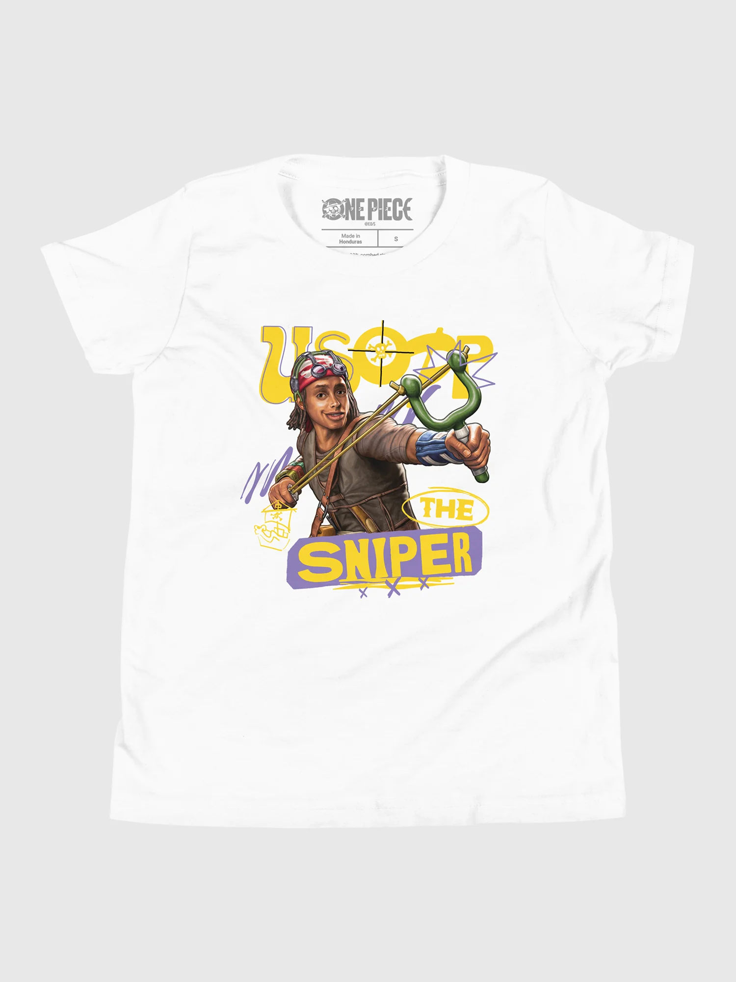 One Piece Youth T-Shirt Usopp The Sniper - Image 2