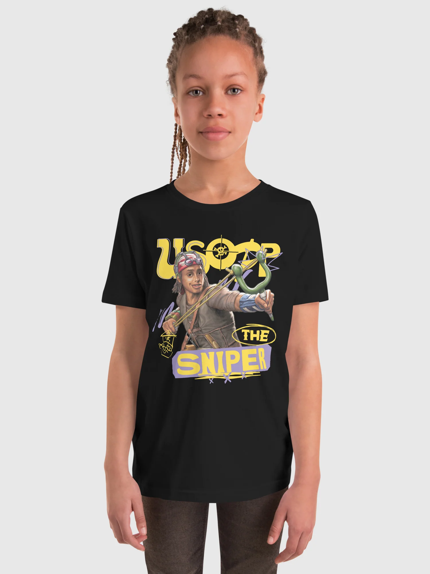 One Piece Youth T-Shirt Usopp The Sniper - Image 3